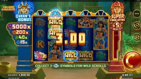 Amazon Kingdom slot screenshot 3