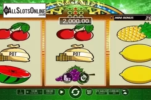 Win Screen. Arcade from Wazdan