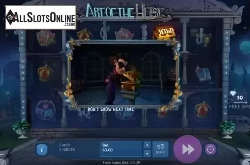 Screen 4. Art of the Heist from Playson