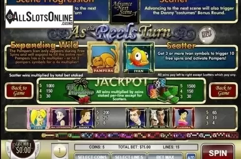 Screen2. As the Reels Turn 3 from Rival Gaming
