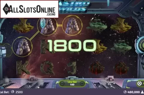Win Screen 2. Astro Wilds from FunFair