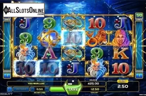 Win Screen . Atlantis World from GameArt