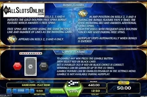 Paytable 2. Atlantis World from GameArt