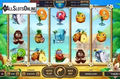Reel screen. Bananas from NetGame