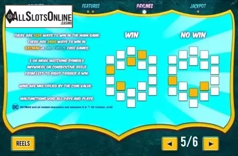 Screen6. Batman & Mr Freeze Fortune from Playtech