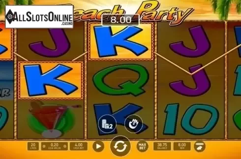 Win Screen. Beach Party (Wazdan) from Wazdan