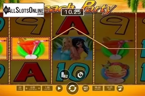 Win Screen. Beach Party (Wazdan) from Wazdan