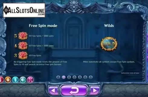 Paytable FreeSpin and Wild. Beauty & The Beast (Yggdrasil) from Yggdrasil