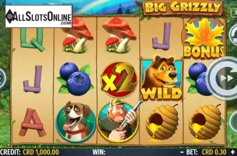 Reel Screen. Big Grizzly from Octavian Gaming