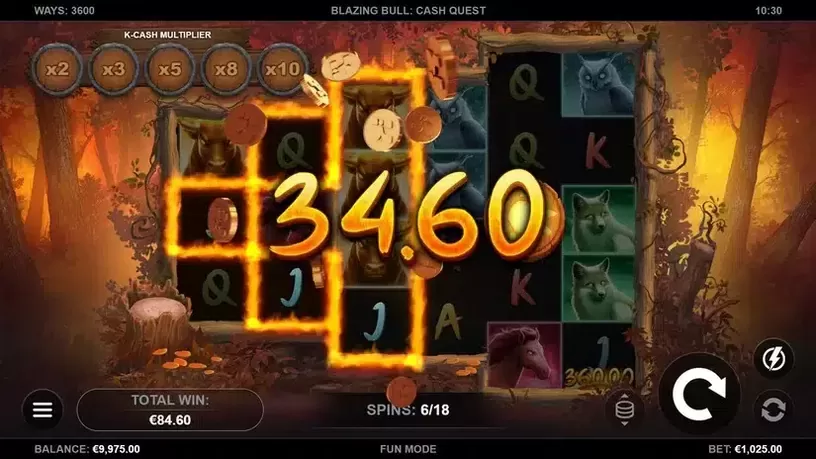 Blazing Bull: Cash Quest slot screenshot 6