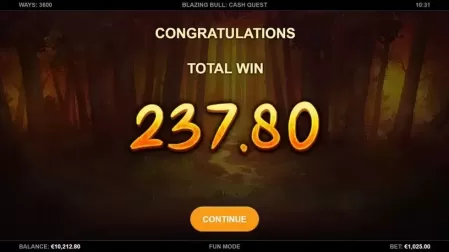 Blazing Bull: Cash Quest slot screenshot 8