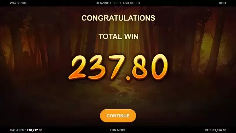 Blazing Bull: Cash Quest slot screenshot 8
