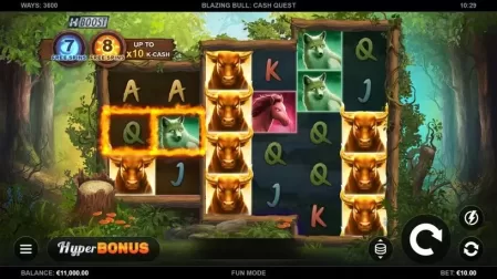 Blazing Bull: Cash Quest slot screenshot 1