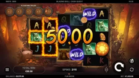 Blazing Bull: Cash Quest slot screenshot 4