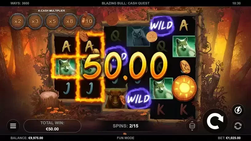 Blazing Bull: Cash Quest slot screenshot 4