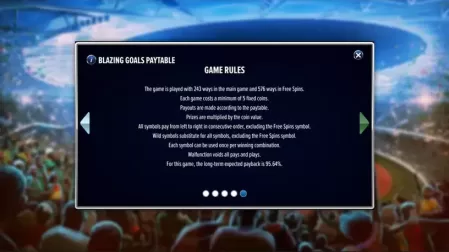 Blazing Goals slot screenshot 5