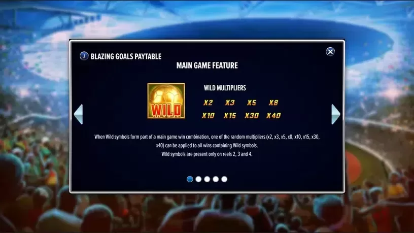 Blazing Goals slot screenshot 4