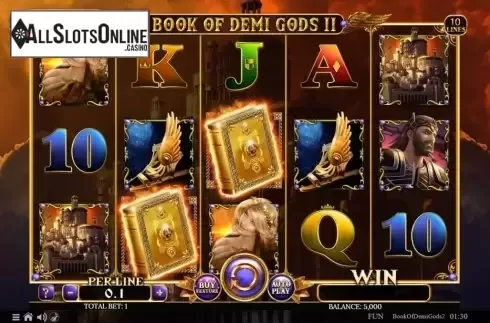 Reel Screen. Book Of Demi Gods 2 from Spinomenal