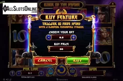 Buy feature screen