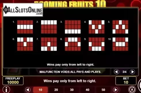 PayLines Screen