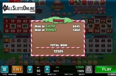 Bonus Win. Candy Bingo (MGA) from MGA