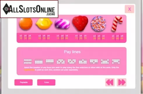 Screen2. Candy Cash (1x2gaming) from 1X2gaming