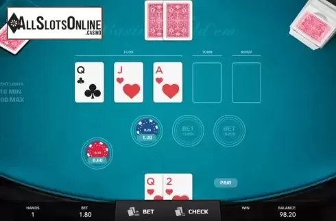 Game Screen 2. Casino Hold'em (Mascot Gaming) from Mascot Gaming