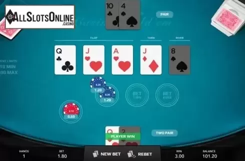 Game Screen 3. Casino Hold'em (Mascot Gaming) from Mascot Gaming