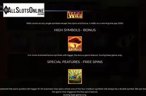 Special symbols screen 2