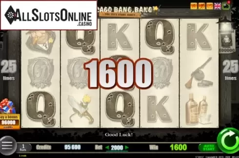 Win Screen 2. Chicago Bang Bang from Belatra Games