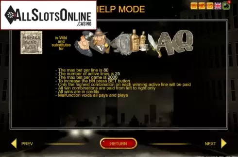 Info. Chicago Bang Bang from Belatra Games