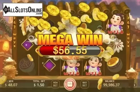 Mega Win screen