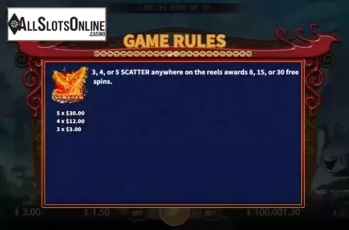 Game Rules screen 2