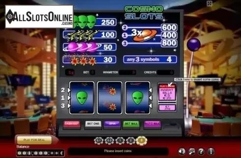 Reel Screen. Cosmo Slots from GameScale