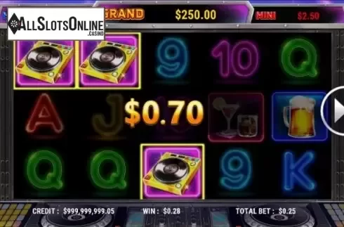 Win screen 2. Dance Time from Slot Factory