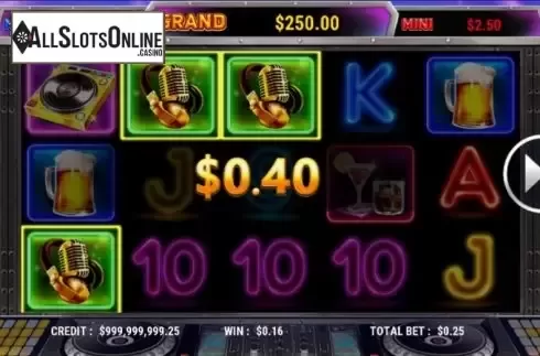 Win screen 3. Dance Time from Slot Factory