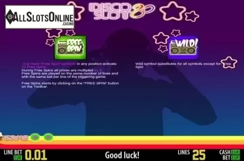 Paytable 2. Disco 80 HD from World Match