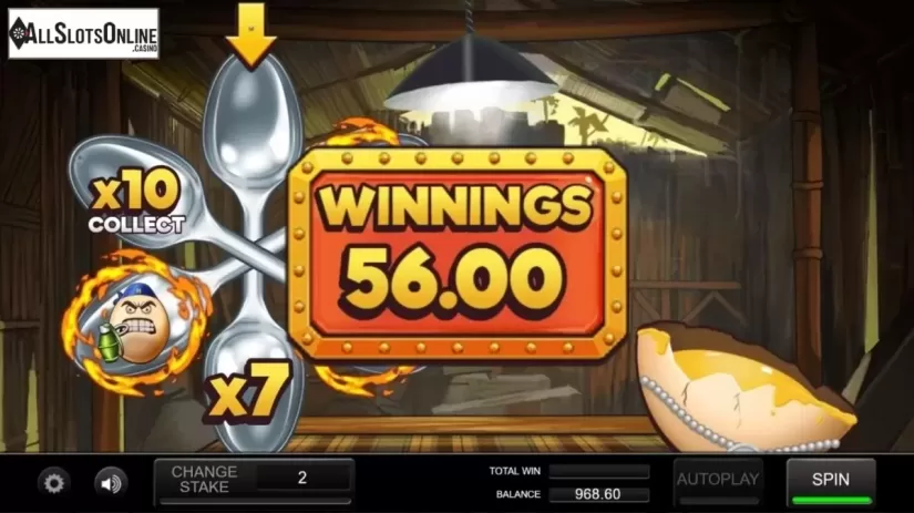 Win Screen. Eggspendables from Incredible Technologies