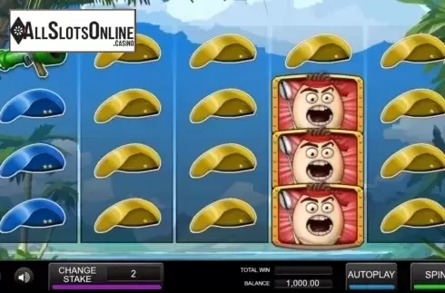 Reel Screen. Eggspendables from Incredible Technologies