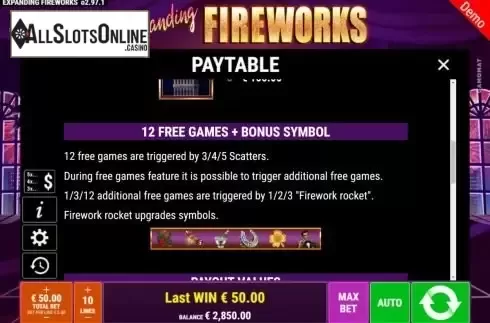 Free Games screen