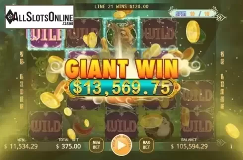 Big win screen