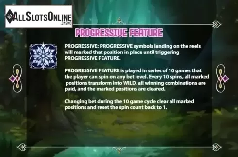 Progressive Feature screen