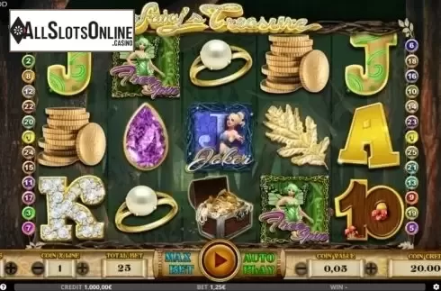Reel Screen. Fairy's Treasure from Capecod Gaming