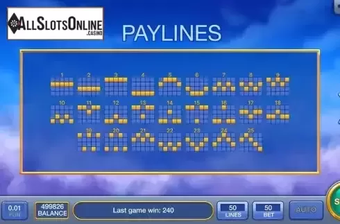 PayLines screen