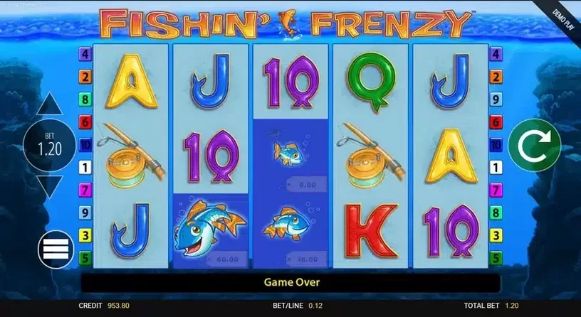 Fishin' Frenzy slot screenshot 1