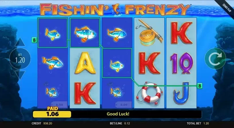 Fishin' Frenzy slot screenshot 3