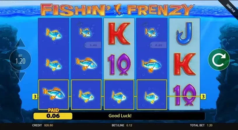 Fishin' Frenzy slot screenshot 4