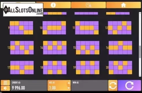 Pay Lines screen 2