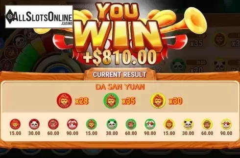 Win Screen 4. Forest Party from Slot Factory