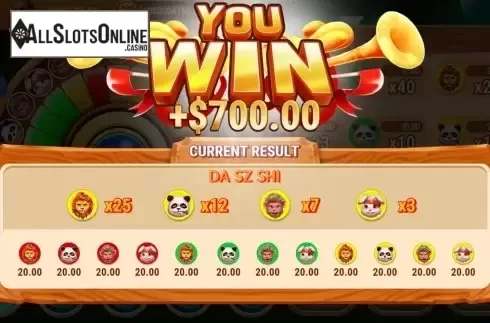 Win Screen 3. Forest Party from Slot Factory